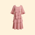 Women's Split-Sleeve Midi Dress