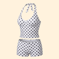Women's Tankini Set with Halter Neckline and Shorts