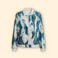 Women’s Abstract Print Bomber Jacket