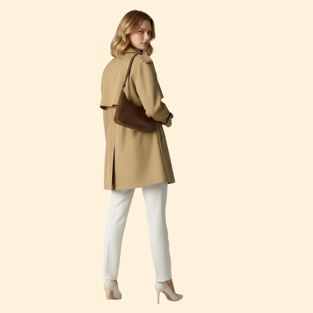 Women's Double-Breasted Trench Coat Modern Form