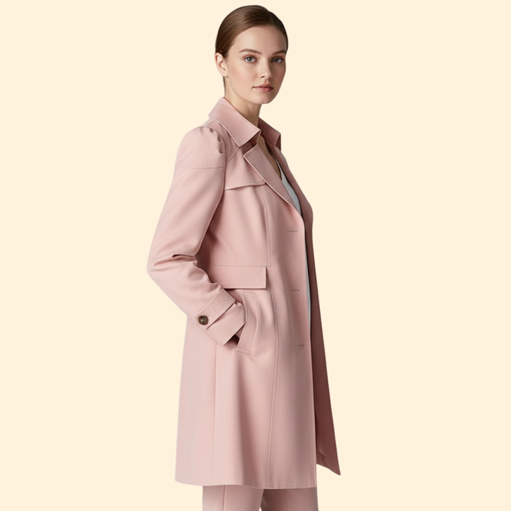 Women’s Long Trench Coat Tailored Form
