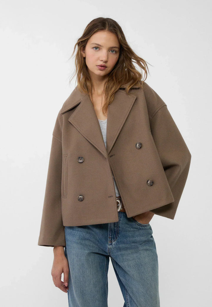 Short Double-Breasted Jacket for women