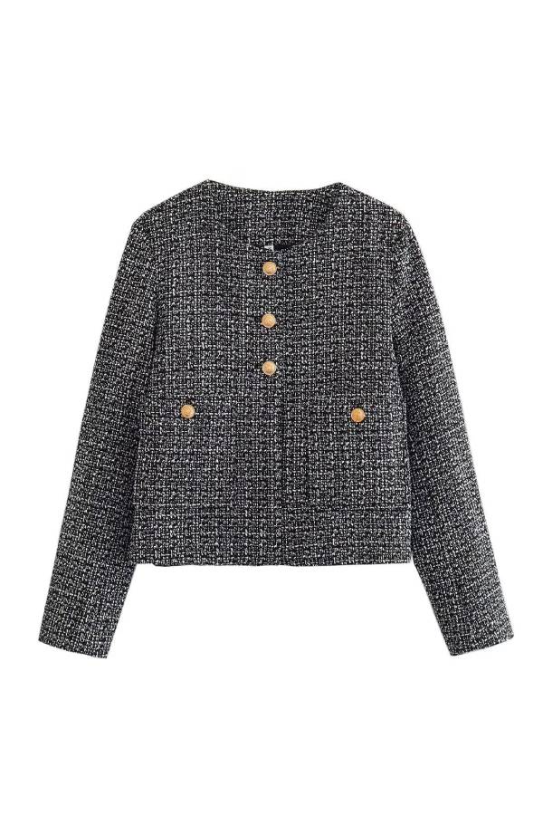 Neck Slim Fit Colorblock Women&