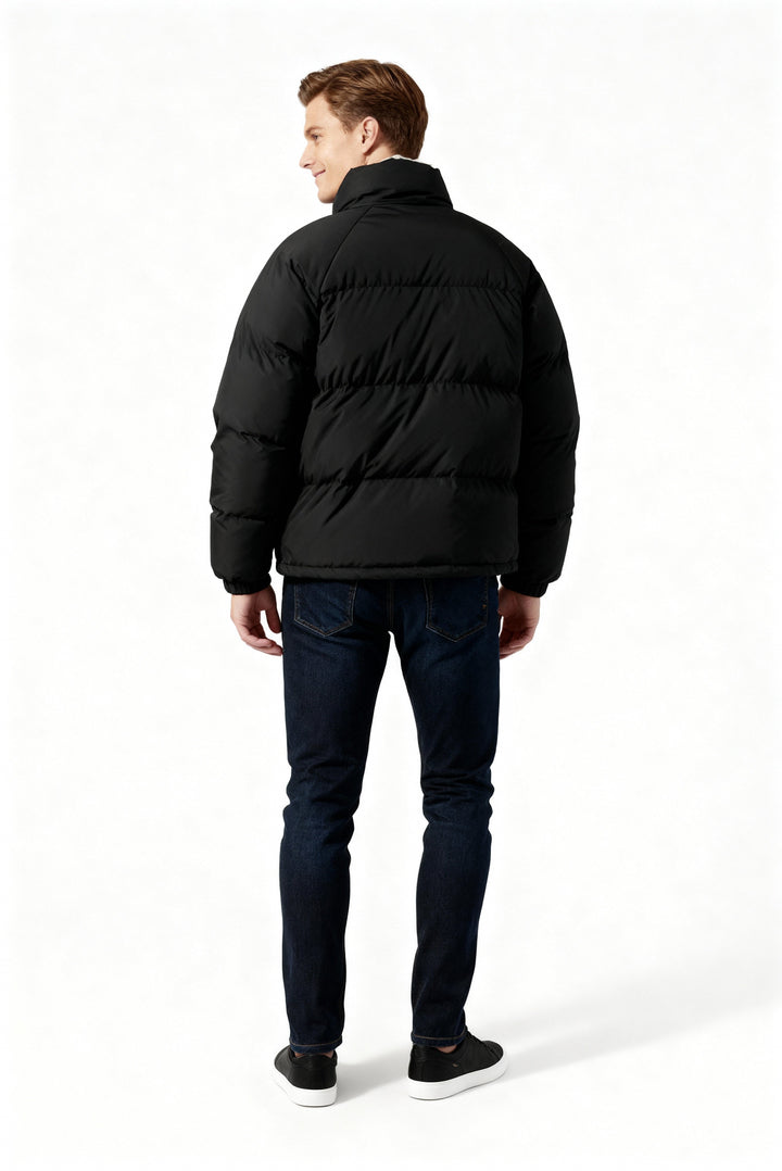 | Fleece-Lined Puffer Jacket