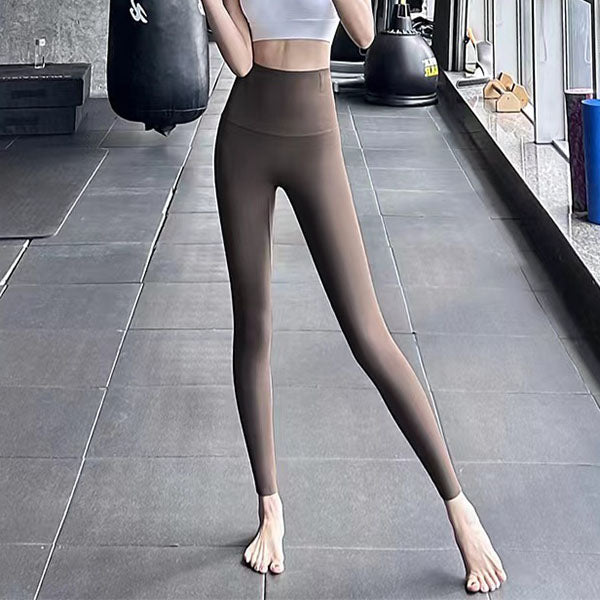 Black thick fleece-lined leggings