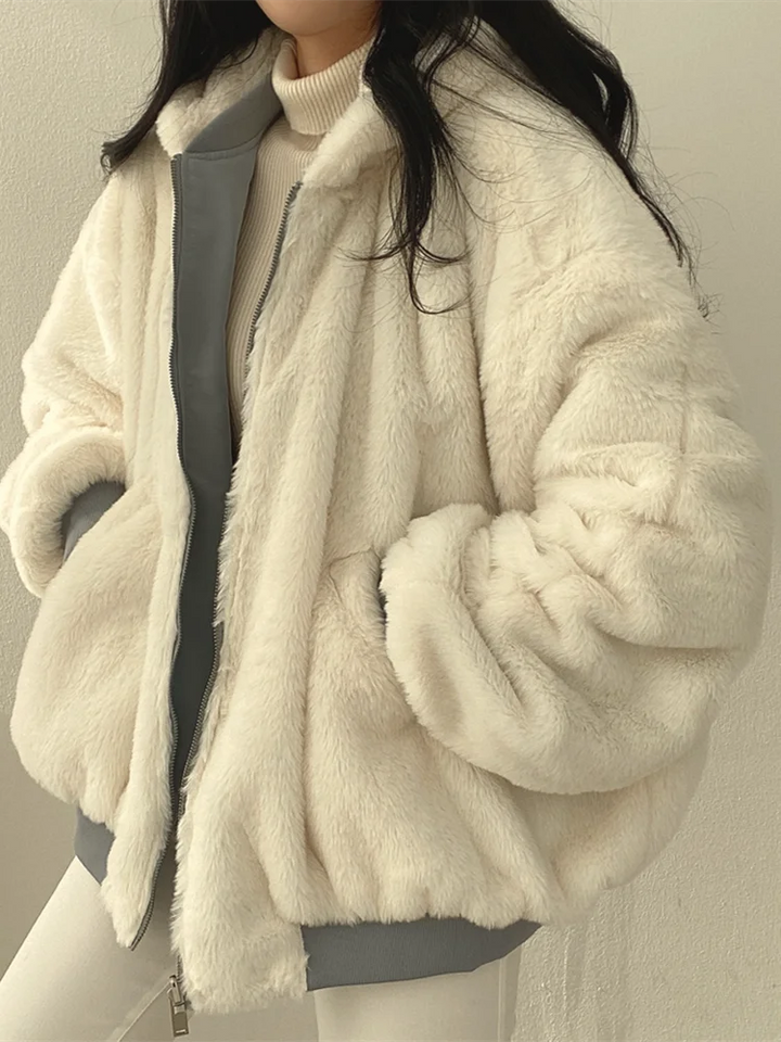 Stylish thick jacket with reversible function