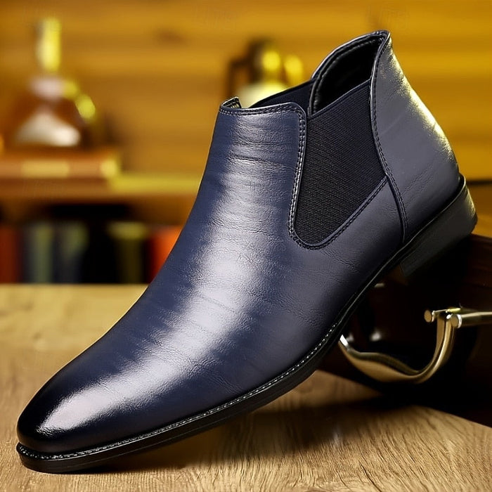 Men's Slip-On Chelsea Boots with Elastic Gusset