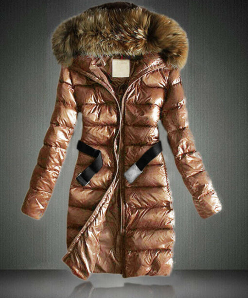 Jacket winter with Fur collar for women