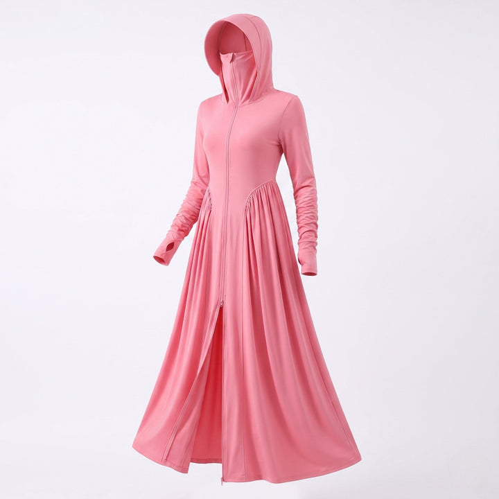 Women UV Protection Maxi Jacket with Hood